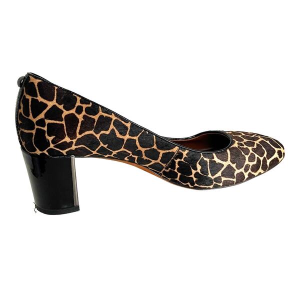 Vintage Women's Donald J Pliner Giraffe Print Calf Hair Block Heel Pump Size 8 - Picture 3 of 7